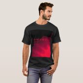 T-shirt Foules noires et rouges Peinture abstraite (Devant entier)
