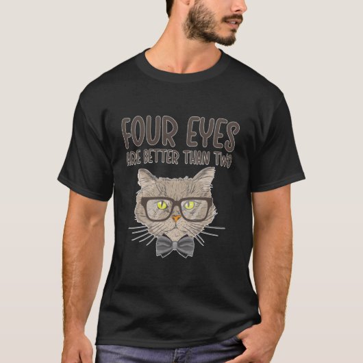 T-shirt Four Eyes Optician Opticianry Opticians (Devant)
