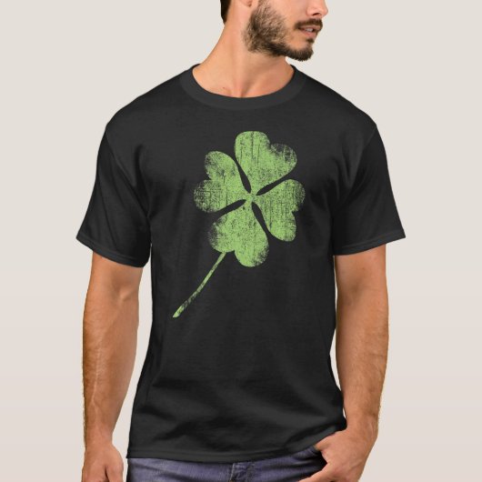 T-shirt Four leaf c Irish lucky green Ireland St Patricks (Devant)