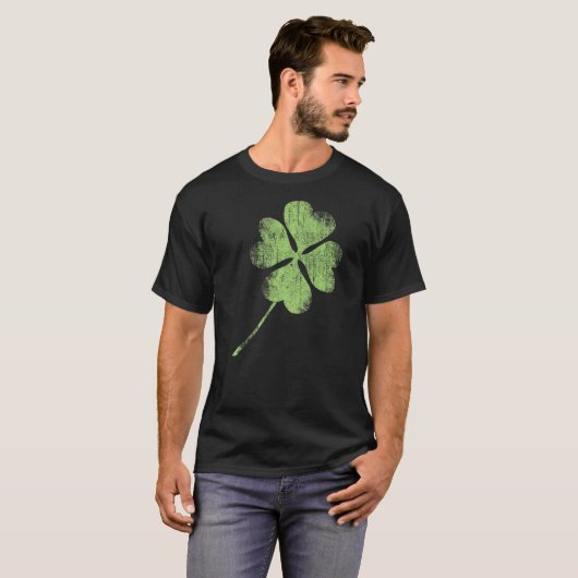 T-shirt Four leaf c Irish lucky green Ireland St Patricks  (Devant entier)