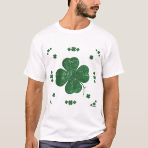 T-shirt Four Leaf Clovers - style vintage