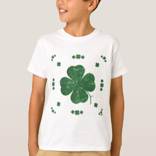 T-shirt Four Leaf Clovers - style vintage