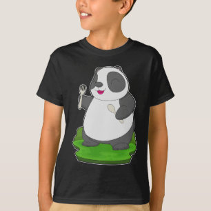 T-shirt Fourche à cuillères de panda