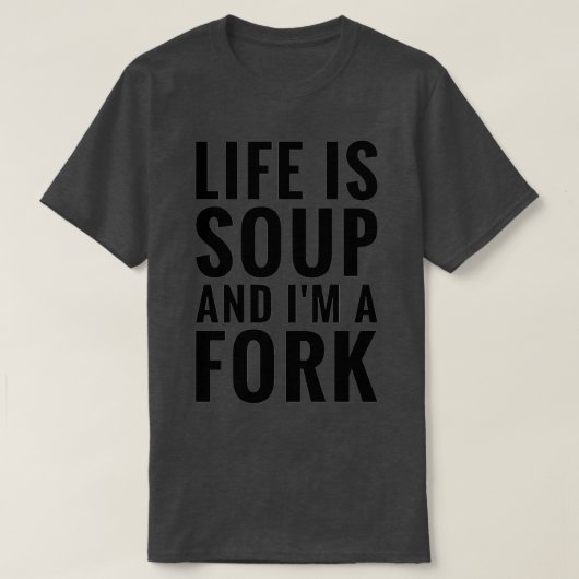 T-shirt Fourche à soupe (Design devant)
