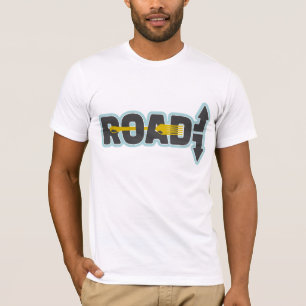 T-shirt Fourche dans la route art texte typographique