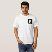 T-shirt Fourchette et couteau (Devant entier)