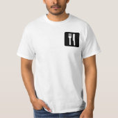 T-shirt Fourchette et couteau (Devant)