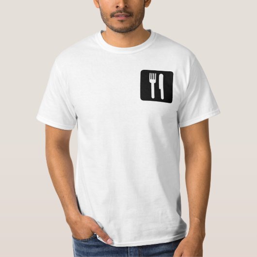 T-shirt Fourchette et couteau (Devant)
