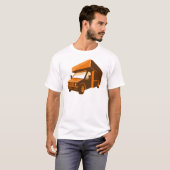 T-shirt fourgon de livraison mobile de camion rétro (Devant entier)