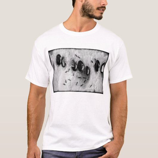 T-shirt fourmis de surf (Devant)