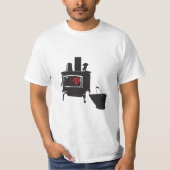 T-shirt Fourneau en bois (Devant)