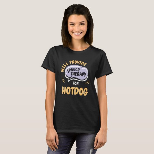 T-shirt Fournir la thérapie vocale pour Hotdog Patholo (Devant entier)