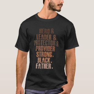 T-shirt Fournisseur Forte Père Noir Chef de Coeur Protecto