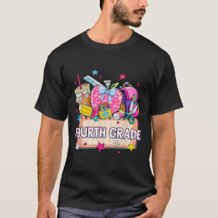 T-shirt Fournitures Preppy Quatrième Année Heureux Dernier