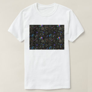 T-shirt Fournitures scolaires motifs, école