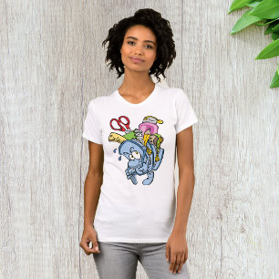 T-shirt fournitures scolaires pour femmes