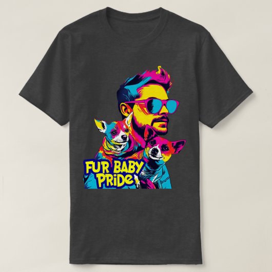 T-shirt Fourrure bébé Pride (Design devant)