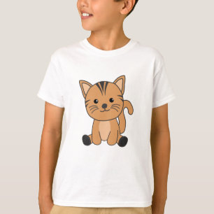 T-shirt Fourrure De Chat Nez Kitten Mignons Animaux Pour E