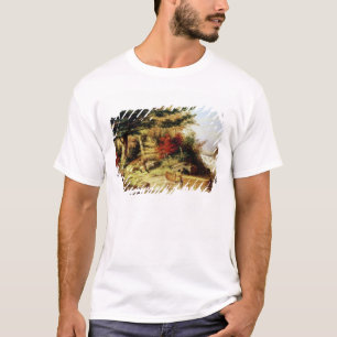 T-shirt Fourrures de transport d'Indiens par le Canadien