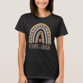 T-shirt Fourth Grade 4th Rainbow First Day Of School Teach (Devant)