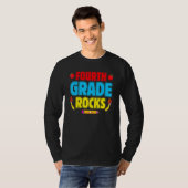 T-shirt Fourth Grade Rocks 4th Grade Back To School (Devant entier)