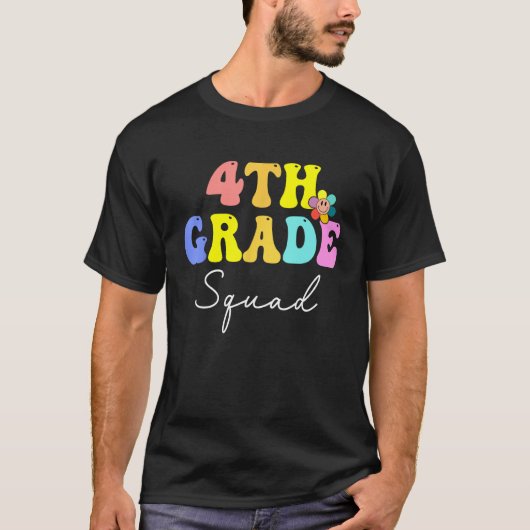 T-shirt Fourth Grade Squad Teachers Kids 4th Grade Back to (Devant)