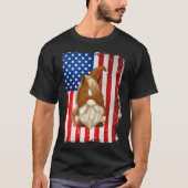 T-shirt Fourth Of July Gnome Graphic Patriotic Horse Ameri (Devant)