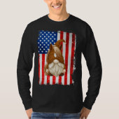 T-shirt Fourth Of July Gnome Graphic Patriotic Horse Ameri (Devant)
