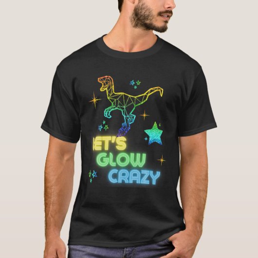 T-shirt Fous de lumière Fou Cool fête d'anniversaire Glow (Devant)
