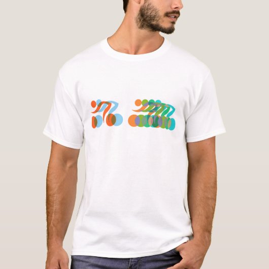 T-shirt Fous de vélos, cyclistes (Devant)