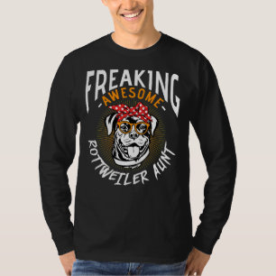 T-shirt Foutaise incroyable Tante Rottweiler