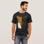 T-shirt Fox Animal Cool Imprimer Predator Hunter Motif Imp (Devant entier)