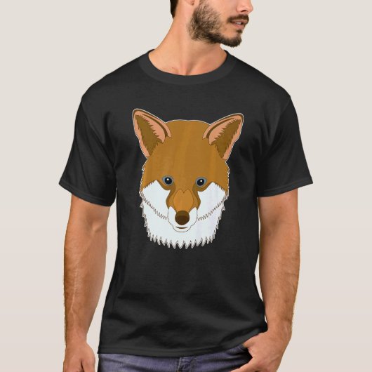 T-shirt Fox Animal Cool Imprimer Predator Hunter Motif Imp (Devant)