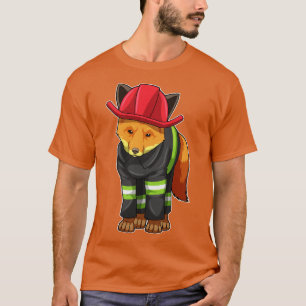 T-shirt Fox as Firefighter avec Helmet