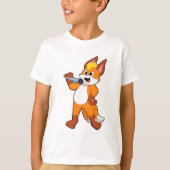 T-shirt Fox as Singer with Microphone (Devant)