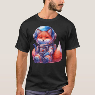 T-shirt Fox astronaute