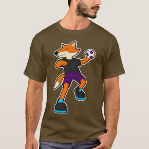 T-shirt Fox at Handball player avec Handball