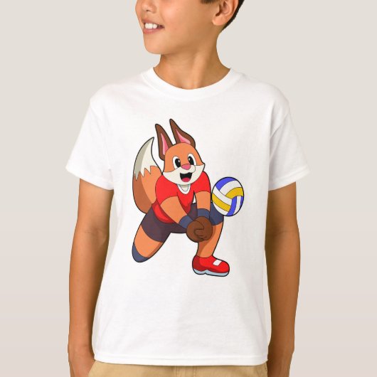 T-shirt Fox at Volleyball Sports (Devant)