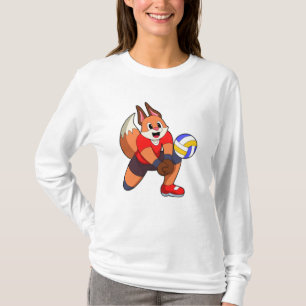 T-shirt Fox at Volleyball Sports