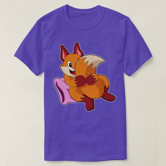 T-shirt Fox Au Couchage Avec Coussin (Design devant)