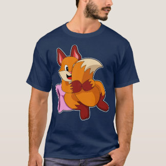 T-shirt Fox au coucher avec Coussin