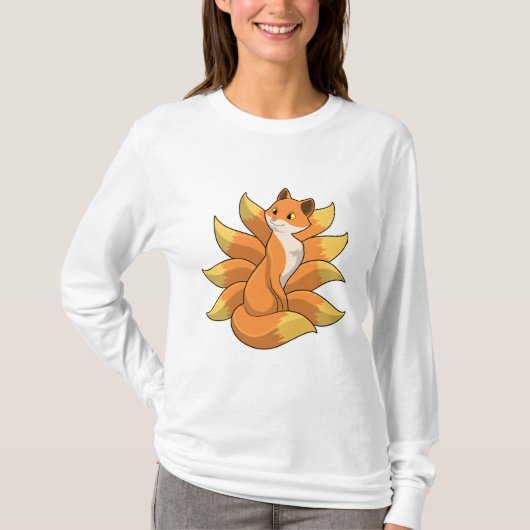 T-shirt Fox avec 9 queues Fox (Devant)
