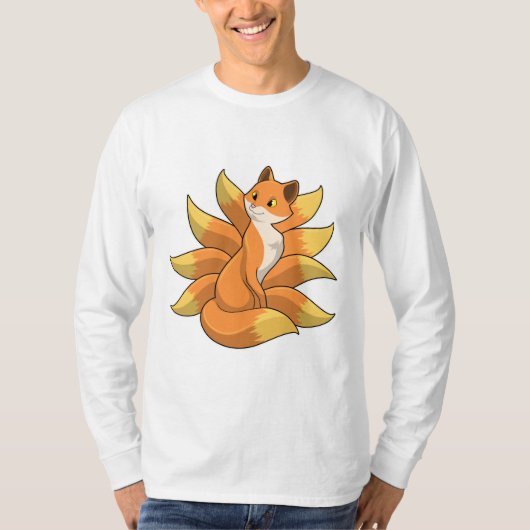 T-shirt Fox avec 9 queues Fox (Devant)