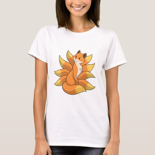 T-shirt Fox avec 9 queues Fox (Devant)