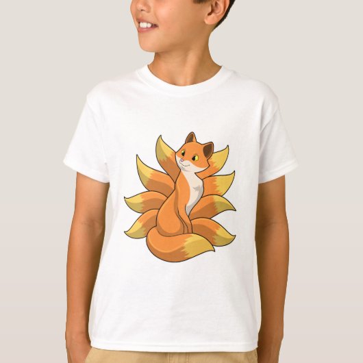 T-shirt Fox avec 9 queues Fox (Devant)