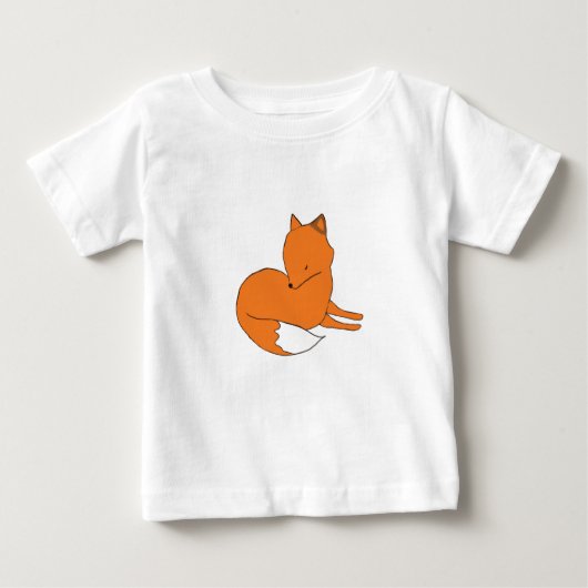 T-shirt Fox Baby Fine Jersey, blanc (Devant)