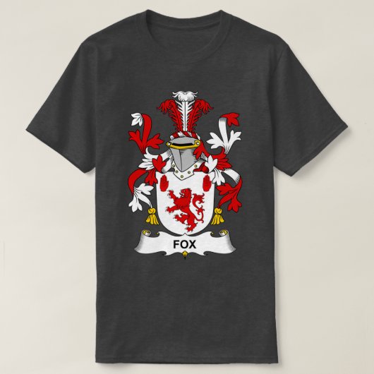 T-shirt Fox blouse d'armoiries Family Crest (Design devant)