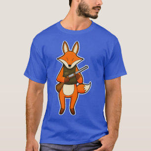 T-shirt Fox comme chasseur avec canon