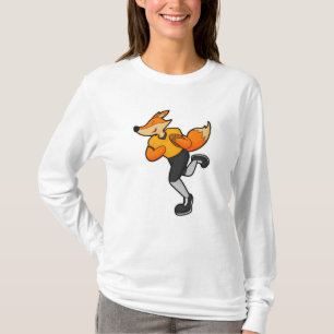 T-shirt Fox comme joueur de football avec Football