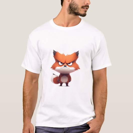 T-shirt Fox Cute Adorable Illustration Humoristique (Devant)